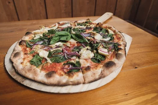 prairie veggie pizza fresh vegetables